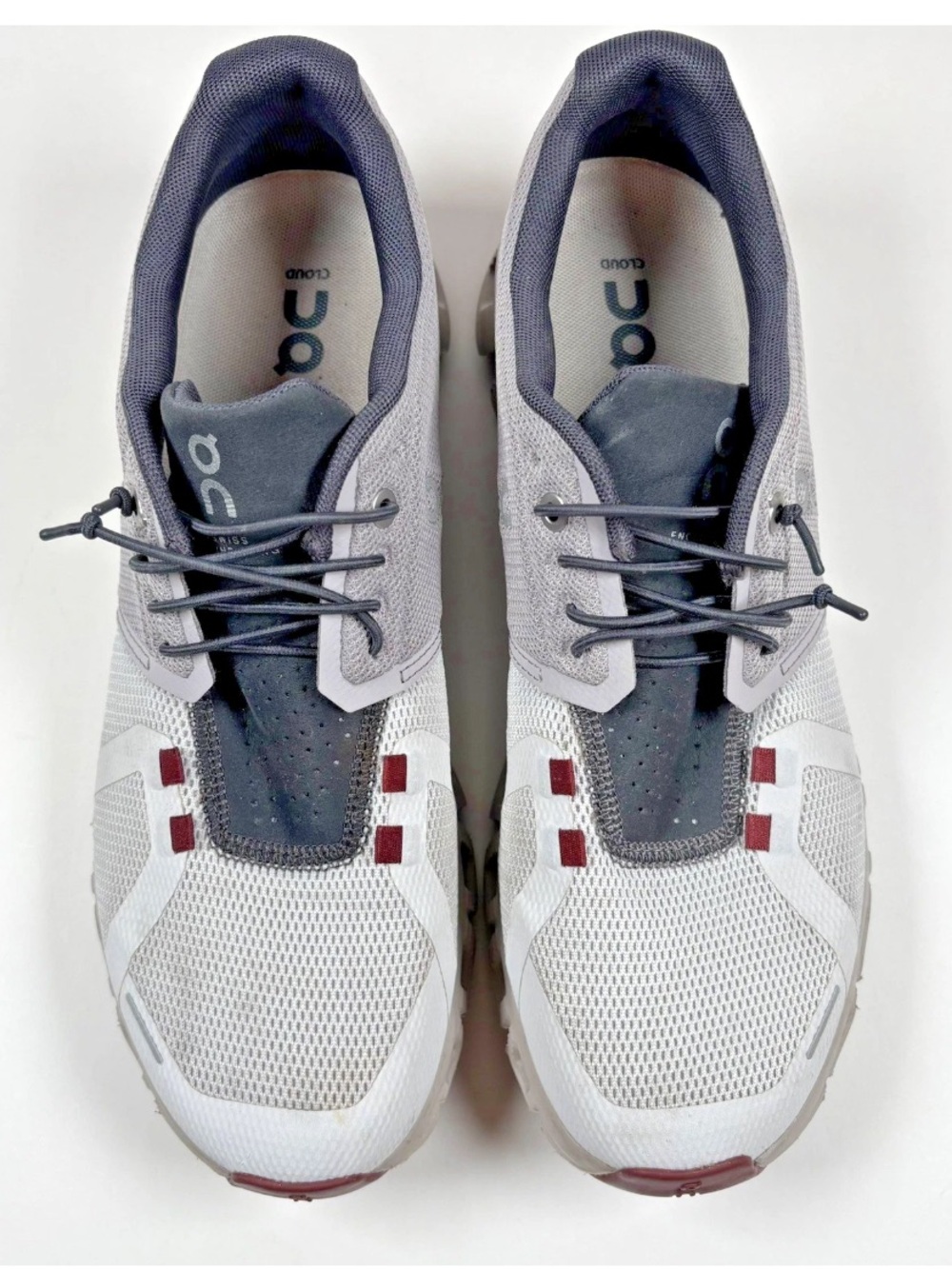 On Cloud 5 Running Shoes Women’s Sz 9.5 Pearl Frost Athletic Sneakers 59-98157